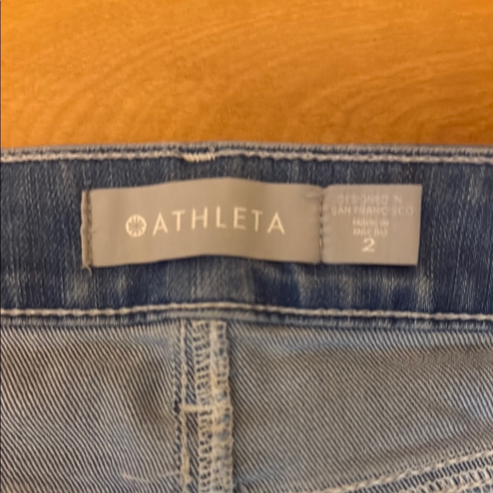 Athleta Sculptek Jeans with White Stripe - Picture 4 of 5